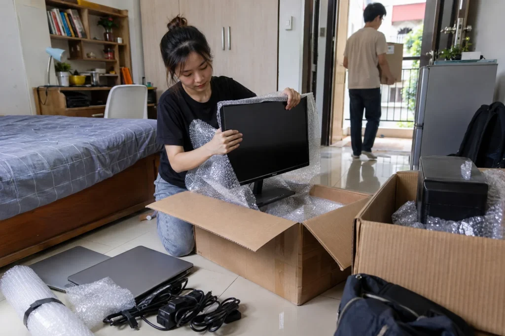 Ảnh minh họa cho bài Cách đóng gói đồ điện tử khi chuyển trọ