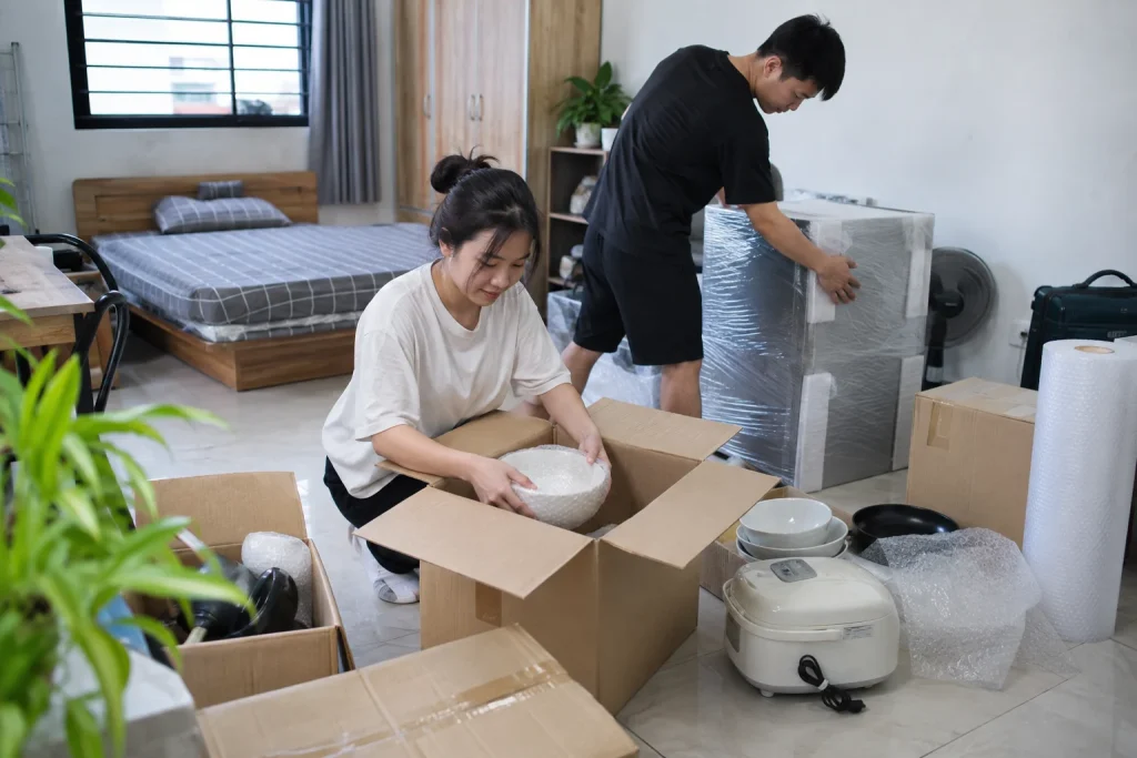 Ảnh minh họa cho bài Cách đóng gói đồ gia dụng khi chuyển trọ