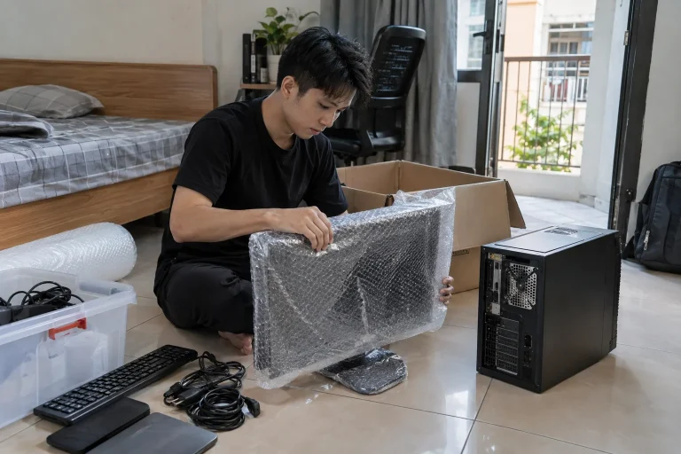 Ảnh minh họa cho bài Cách đóng gói máy tính để chuyển trọ