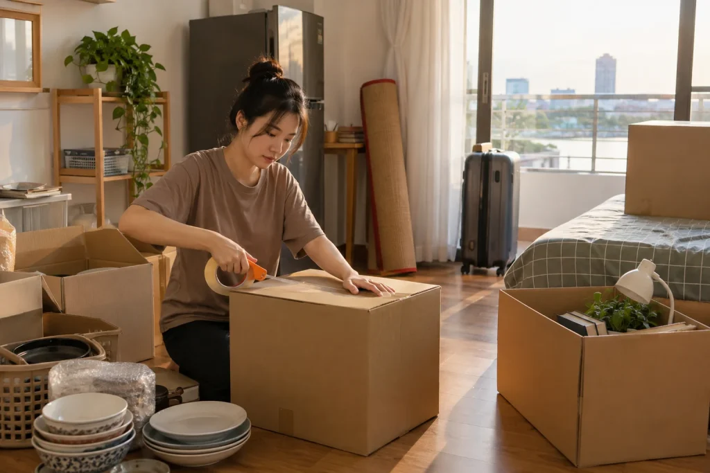 Ảnh minh họa cho bài Cách đóng thùng đồ khi chuyển trọ
