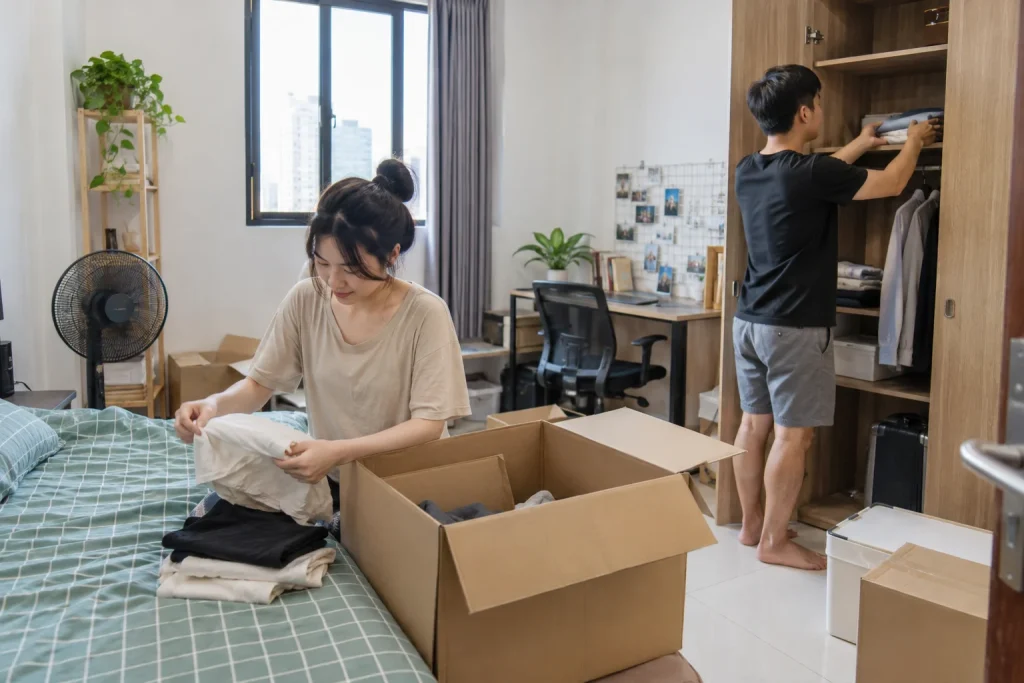 Ảnh minh họa cho bài Cách sắp xếp đồ sau khi chuyển đến phòng mới