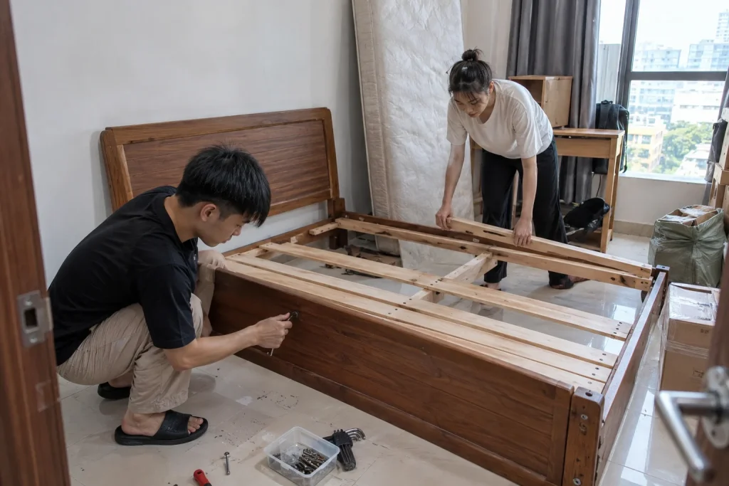Ảnh minh họa cho bài Cách tháo giường trước khi chuyển trọ