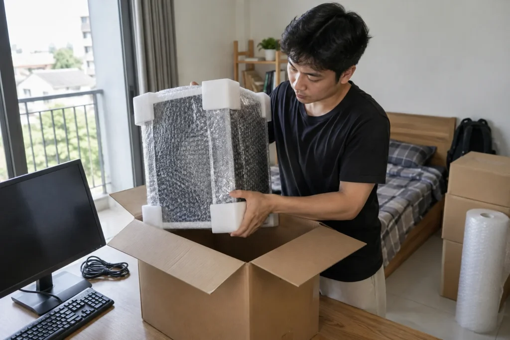 Ảnh minh họa cho bài Cách vận chuyển máy tính không bị hư hỏng
