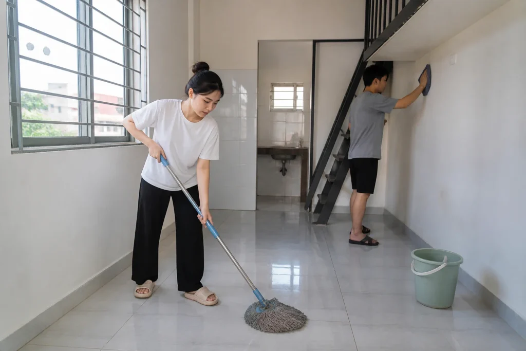 Ảnh minh họa cho bài Cách vệ sinh phòng trọ mới trước khi chuyển đồ vào