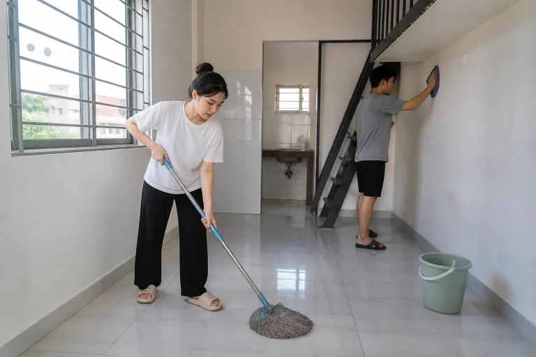 Ảnh minh họa cho bài Cách vệ sinh phòng trọ mới trước khi chuyển đồ vào