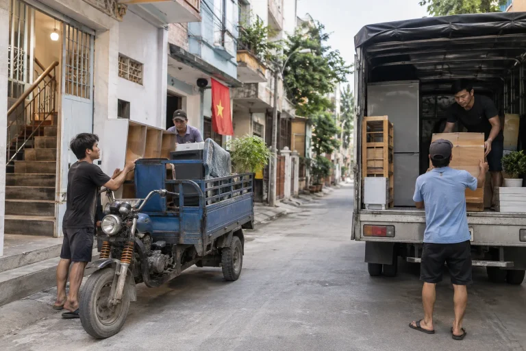 Ảnh minh họa cho bài Chuyển trọ nên thuê xe ba gác hay xe tải