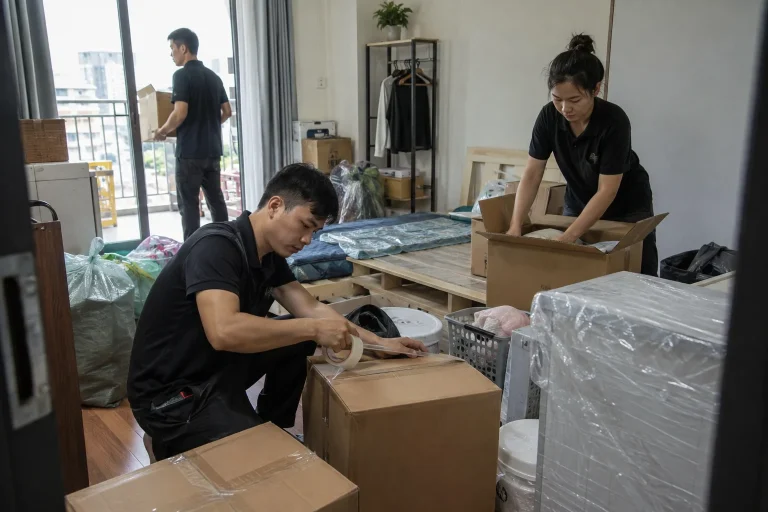 Ảnh minh họa cho bài Có nên thuê người đóng gói đồ khi chuyển trọ