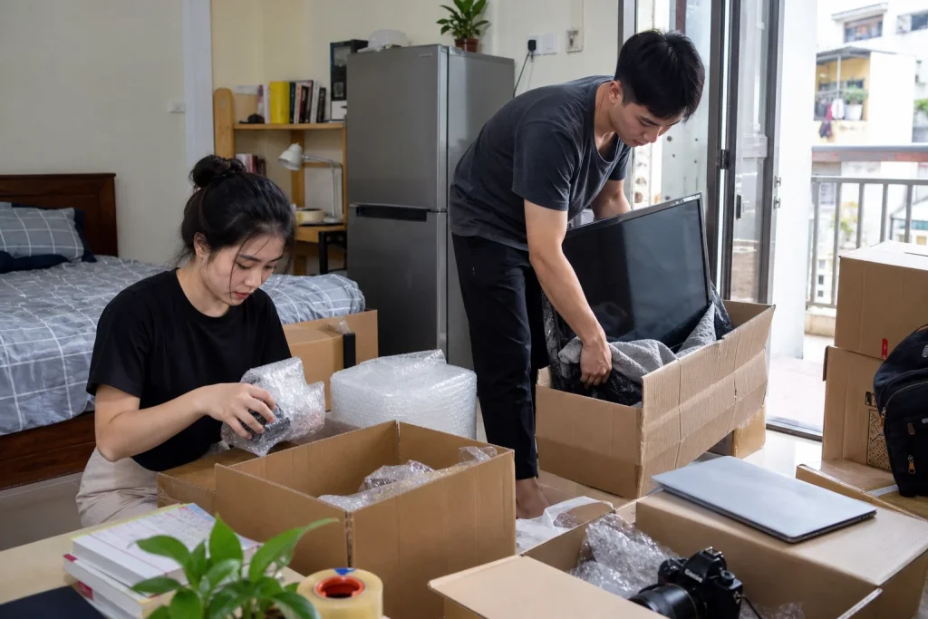 Ảnh minh họa cho bài Đồ giá trị nên vận chuyển thế nào khi chuyển trọ
